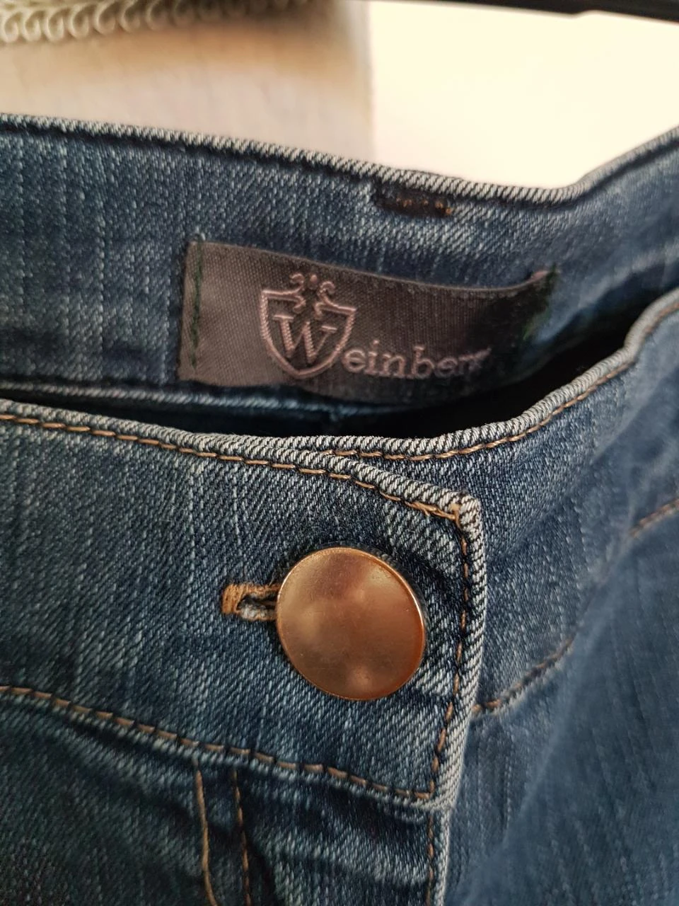 👧Jean Weinberg azul crudo - Corte recto - Talla 44 – photo 3